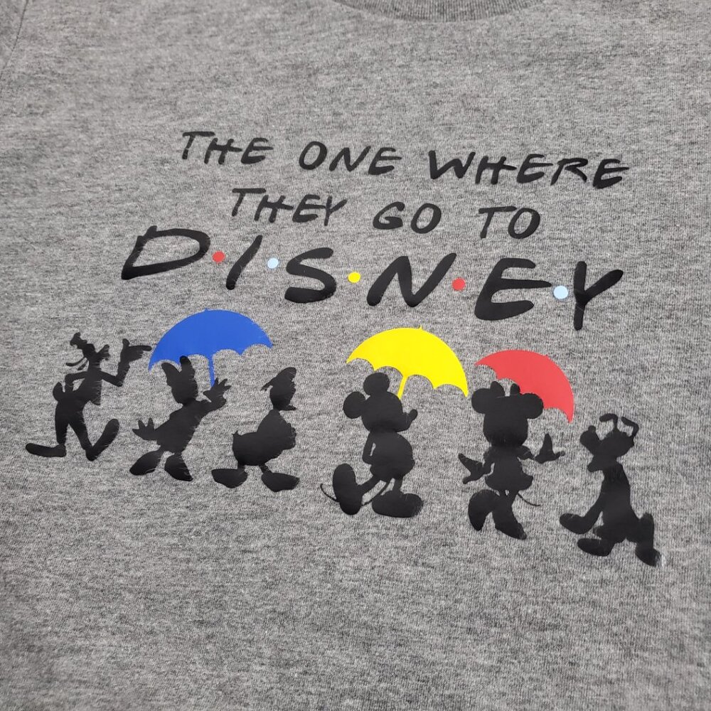 The One Where They Go To Disney TV Friends T-shirt Womens Mens XS Unisex Youth